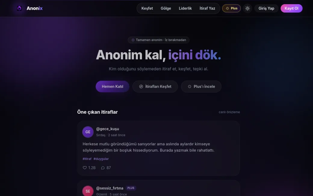 Anonix web sitesi