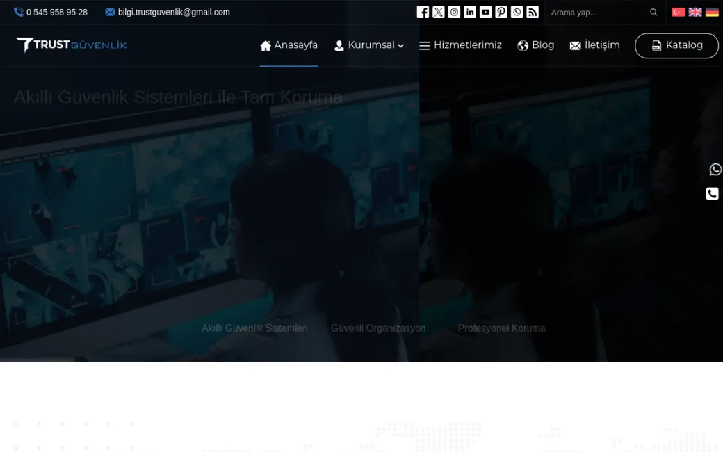 Trust Güvenlik web sitesi — Adana web tasarım projemiz